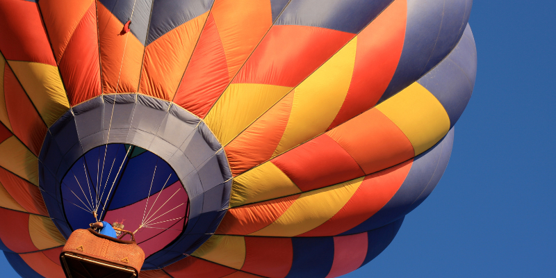 Volar en globo en Teotihuacán