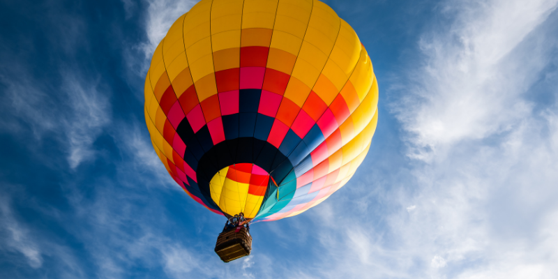 Volar en globo en Teotihuacán
