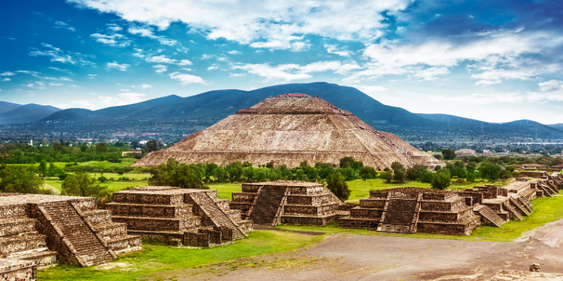 Volar en globo en Teotihuacán