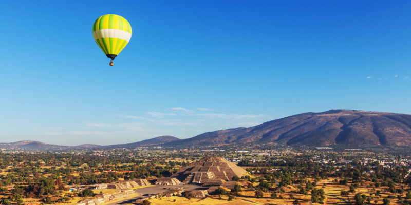 volar globo teotihuacan Volar en globo en Teotihuacán