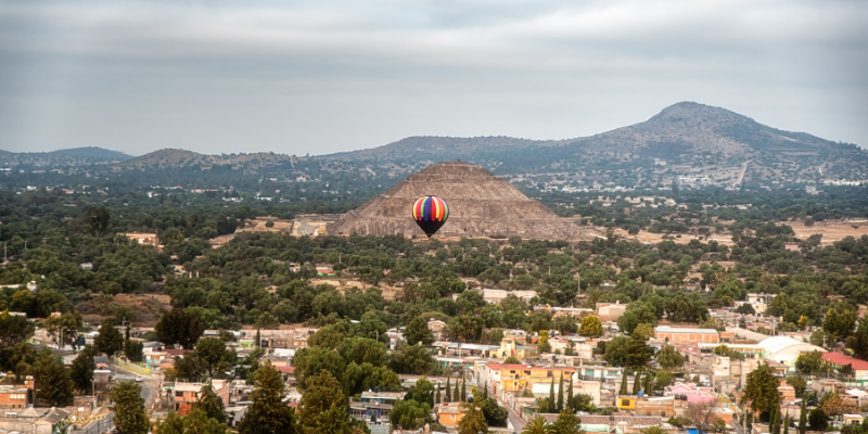 volar globo teotihuacan Volar en globo en Teotihuacán