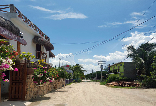 calles centro isla holbox