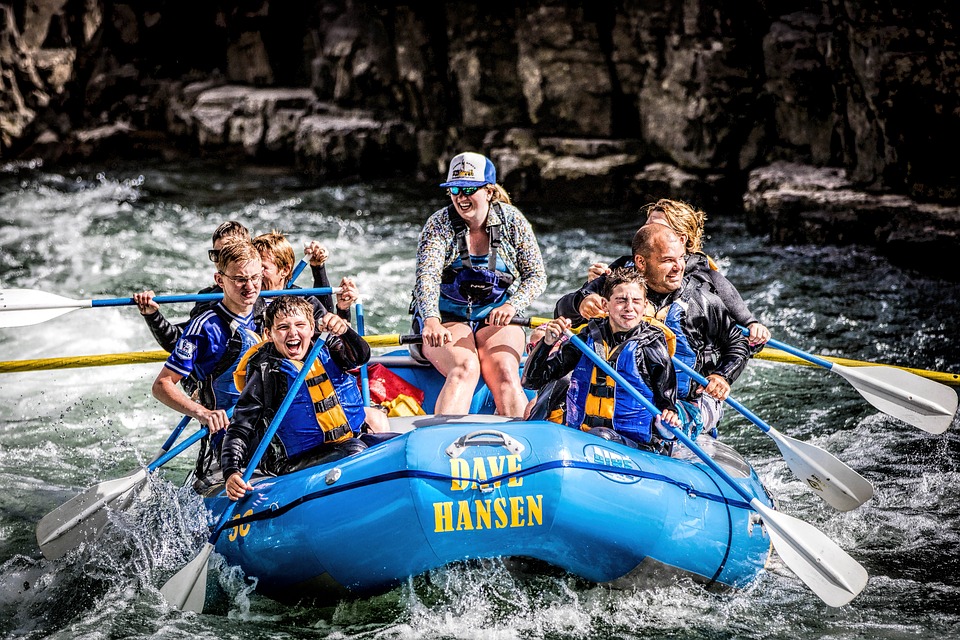 vacaciones en familia 2018 rafting