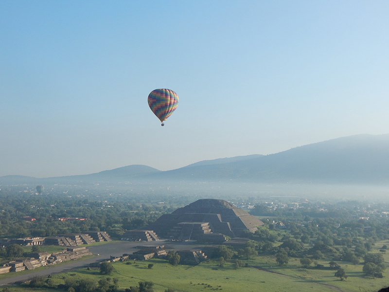 Cuánto cuesta volar en globo en Teotihuacán