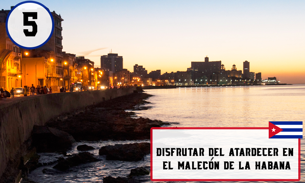 Qué hacer en La Habana, Cuba  -#5 Disfrutar del atardecer en el malecón de La Habana