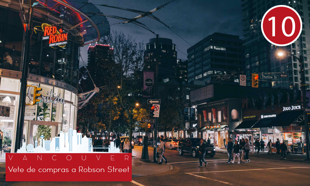 Qué hacer en Vancouver - #10 Vete de compras a Robson Street