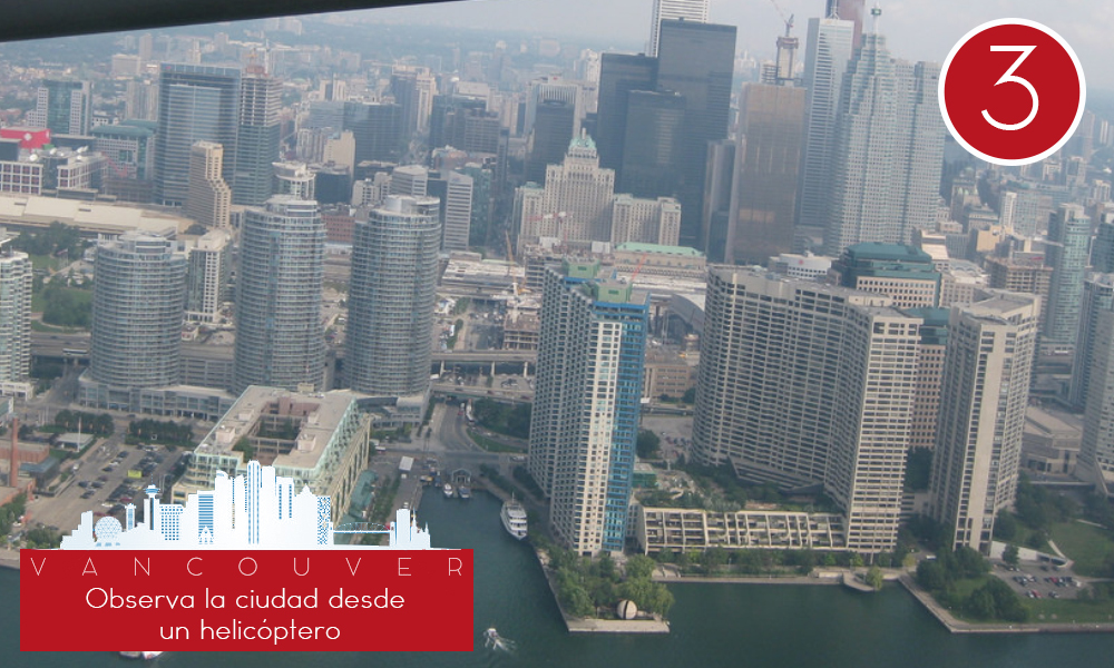 Qué hacer en Vancouver - #3 Observa la ciudad desde un helicóptero
