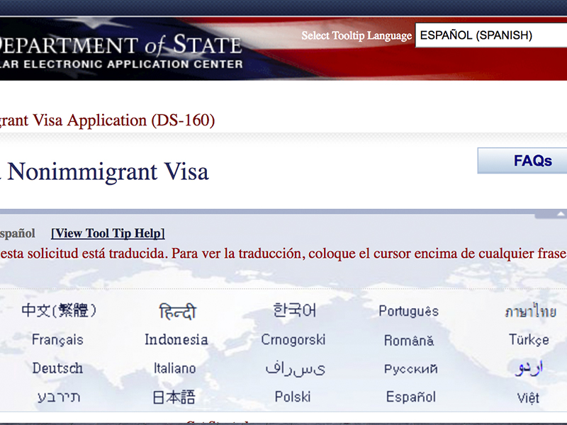 Cómo solicitar la visa de Estados Unidos