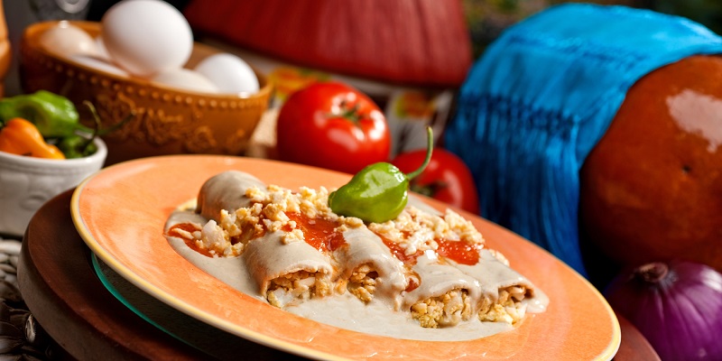 Los papadzules son de los platos de la comida típica de Quintana Roo.