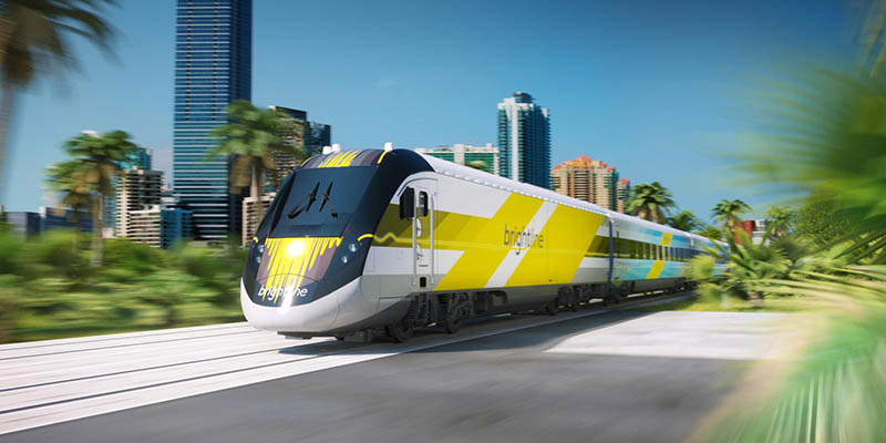 El tren que te lleva de Miami a The Palm Beaches