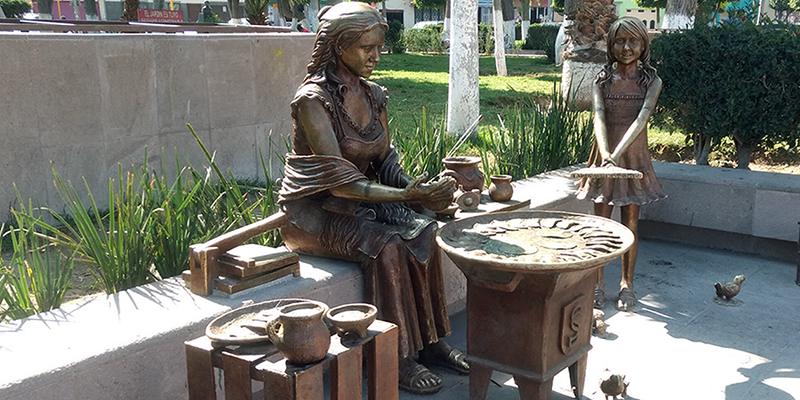 Monumento a la creadora de las enchiladas potosinas