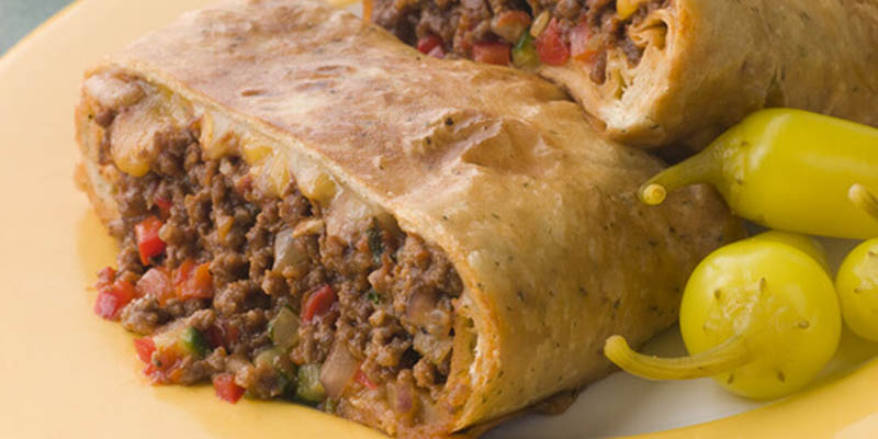 Chimichangas de carne molida