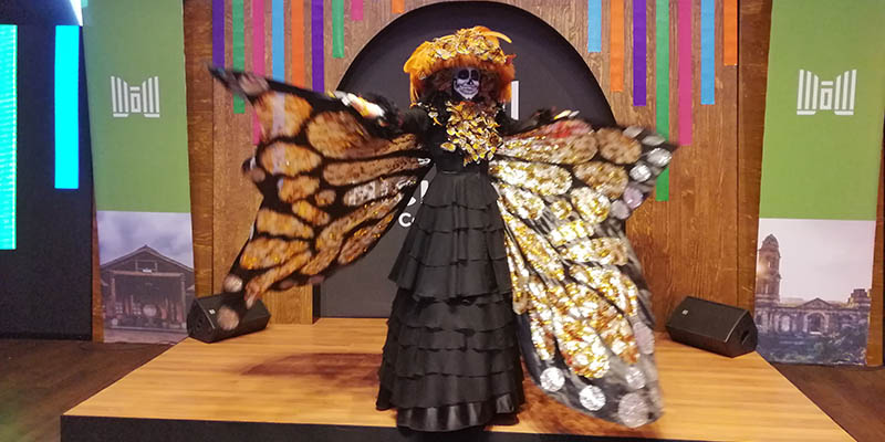 La catrina monarca, mezcla de dos símbolos de Michoacán