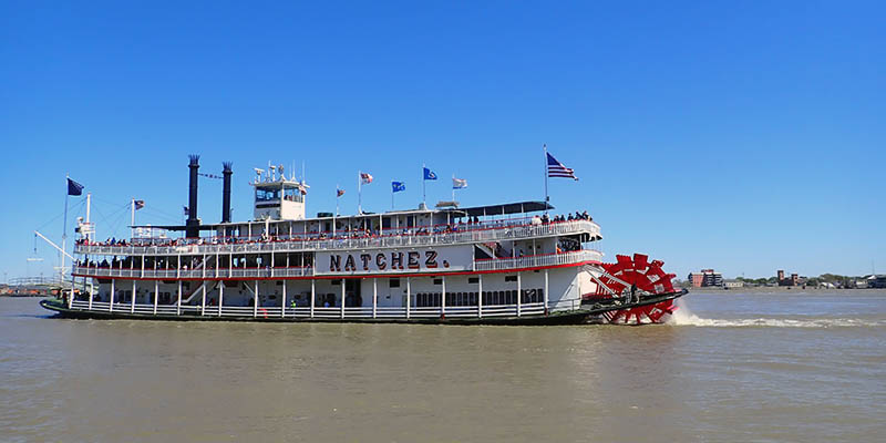 Barco de vapor en el Mississippi