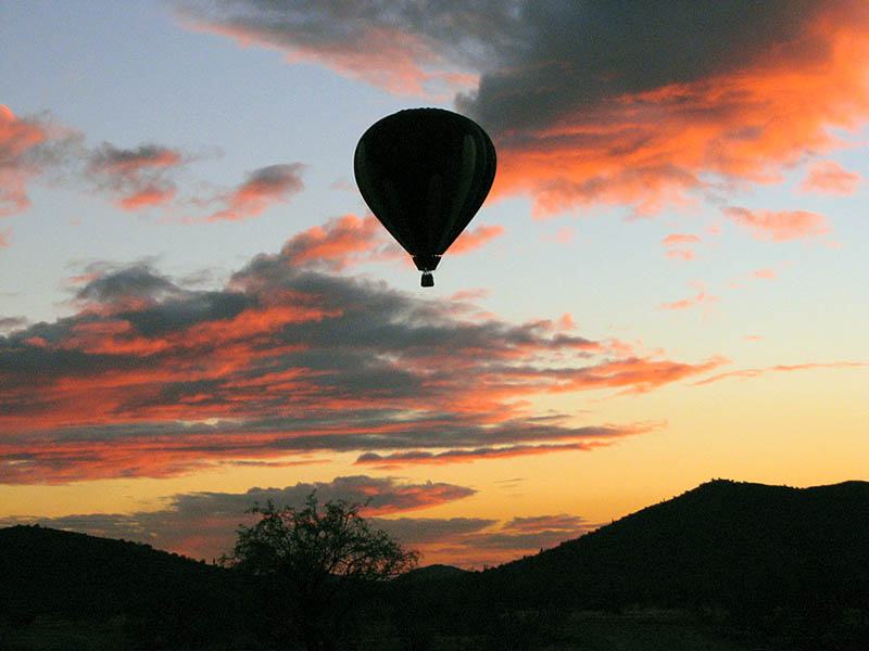 Paseo matutino en globo