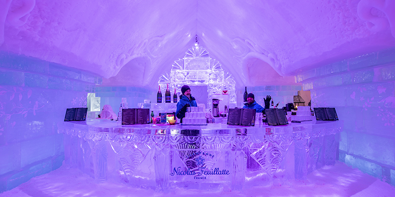 Hotel de hielo Quebec