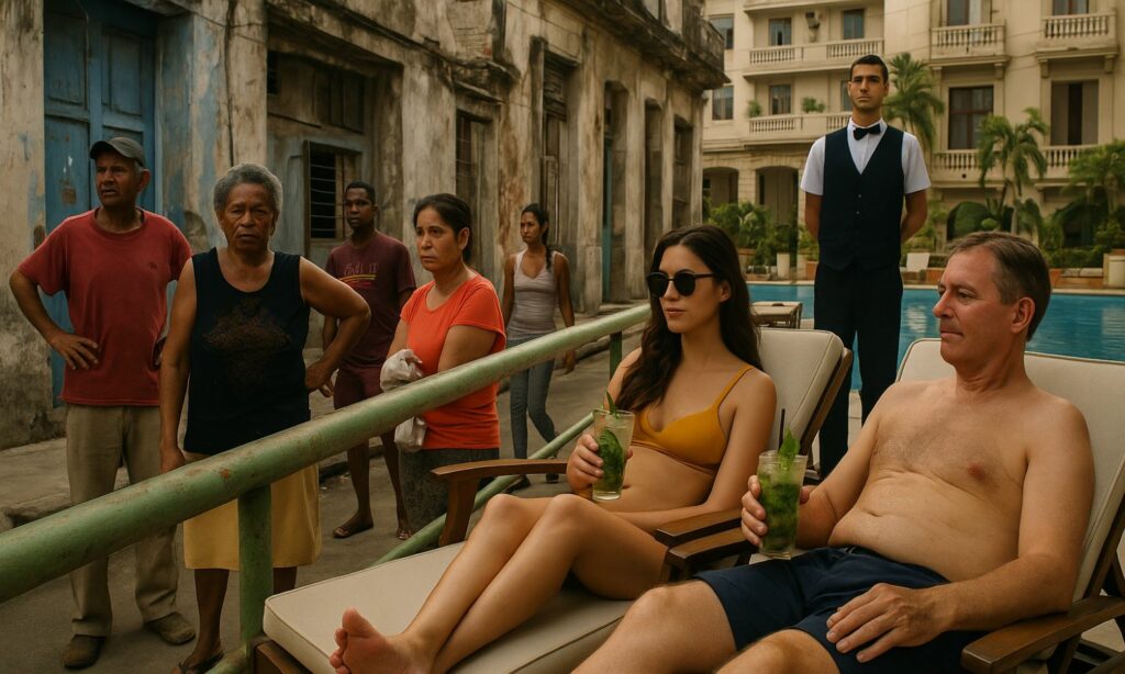 Dos Cuba lujo para algunos, velas para otros