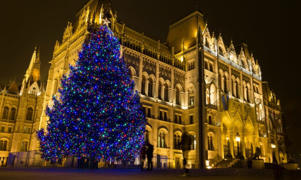 budapest, hungría navidad
