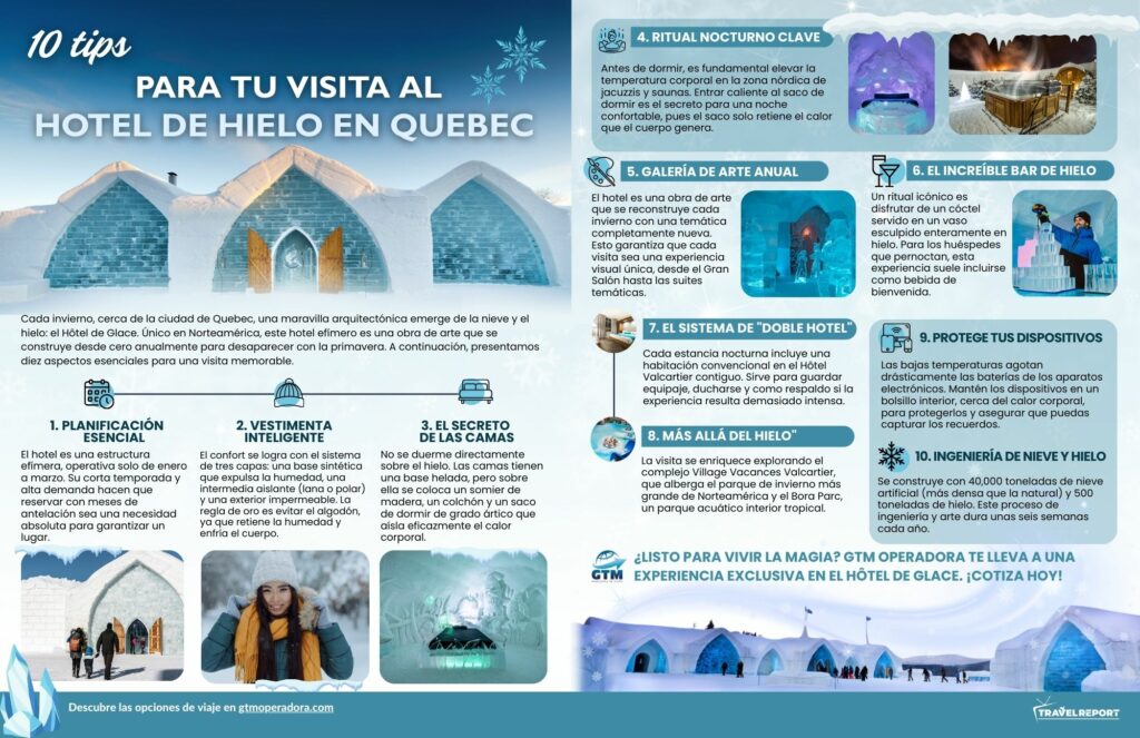 hotel de hielo en Quebec