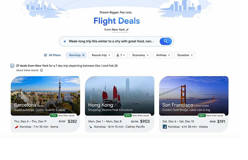 Google Flight Deals - 98