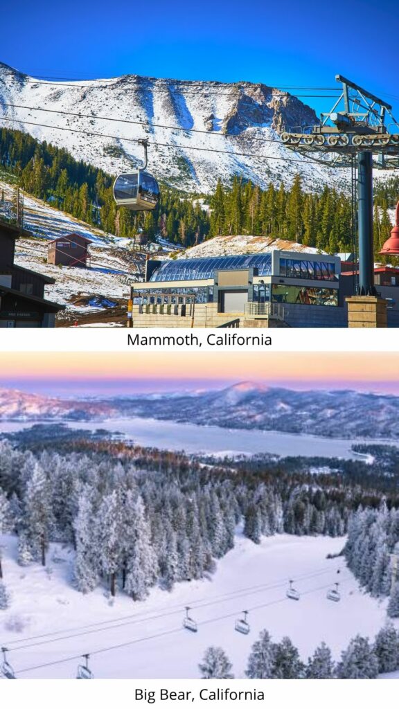Mammoth, Big Bear, ski, California