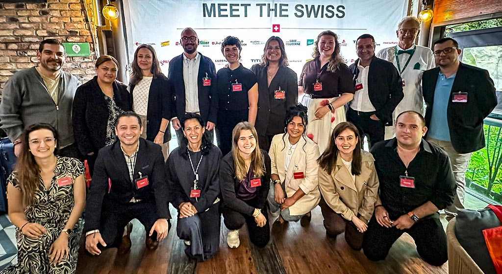 Delegación de Suiza junto al equipo de Monnarka Travel Marketing durante Meet the Swiss, misión de ventas realizada en México