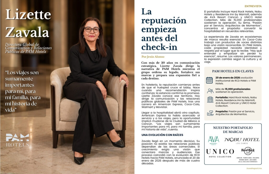 lizette zavala pam hotels entrevista