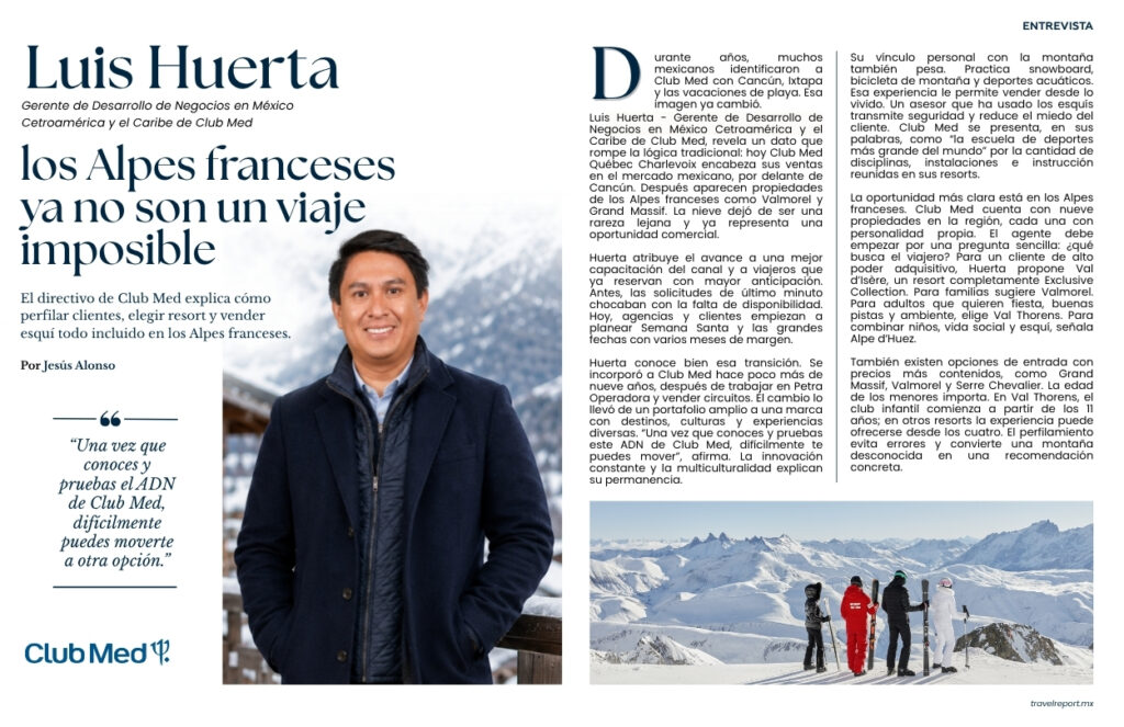 luis huerta club med entrevista